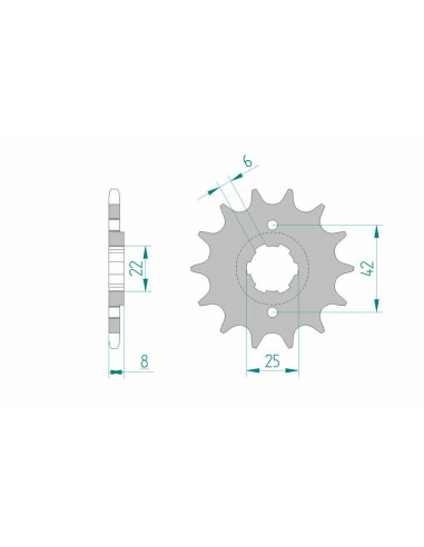 AFAM Steel Standard Front Sprocket 20500 - 520