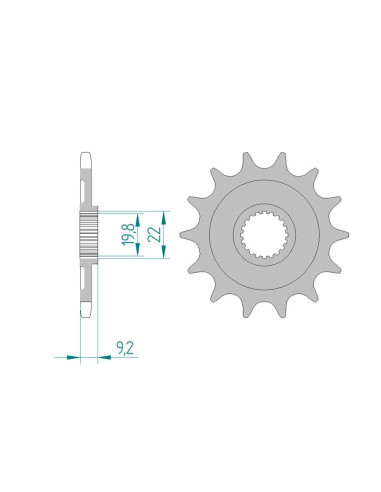 AFAM Steel Self-Cleaning Front Sprocket 24305 - 520