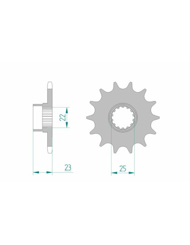 AFAM Steel Standard Front Sprocket 58500 - 520