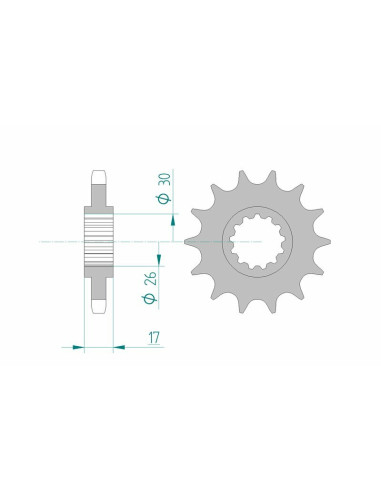 AFAM Steel Standard Front Sprocket 20603 - 530