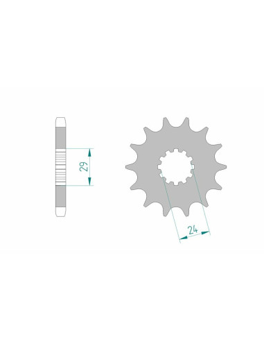 AFAM Steel Standard Front Sprocket 24601 - 530