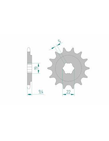 AFAM Steel Standard Front Sprocket 20309 - 520