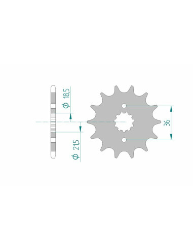 AFAM Steel Standard Front Sprocket 20304 - 520