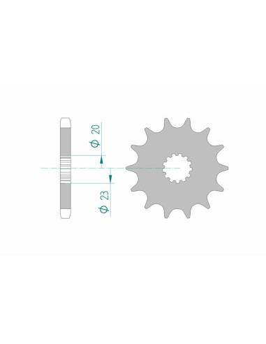 AFAM Steel Standard Front Sprocket 22403 - 530