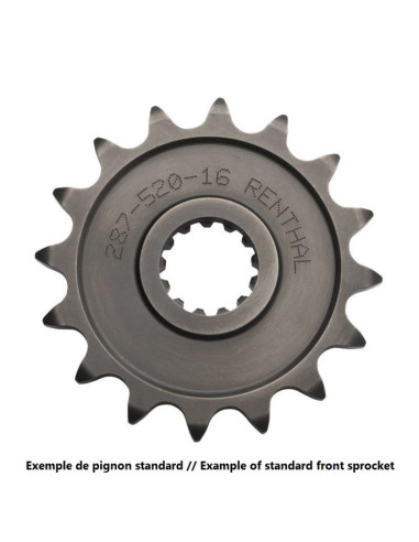 Pignon RENTHAL acier standard 356 - 520