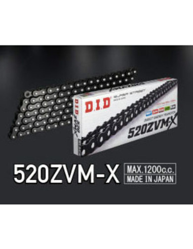 Chaîne de transmission D.I.D 520ZVM-X X-Ring 520