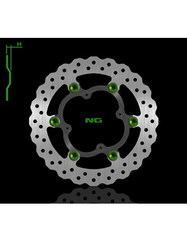 Disque de frein NG BRAKES pétale flottant - 1324X