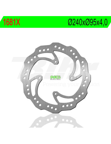 Disque de frein NG BRAKES pétale fixe - 1681X