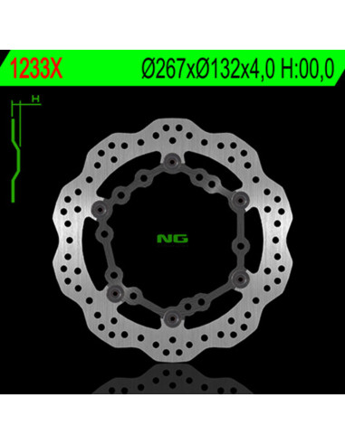 NG BRAKES Petal FloatiNG BRAKES - 1233X