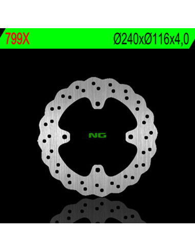 Disque de frein NG BRAKES pétale fixe - 799X