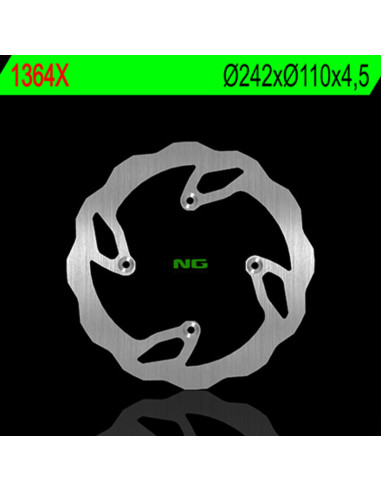 Disque de frein NG BRAKES pétale fixe - 1364X