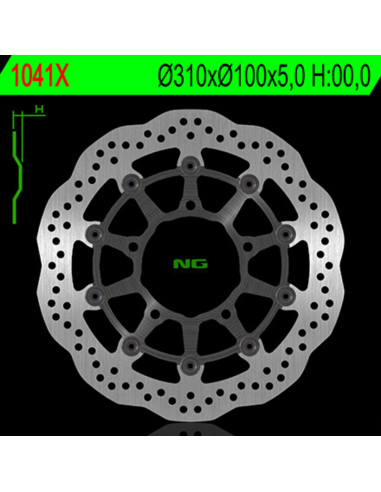 Disque de frein NG BRAKES pétale flottant - 1041X