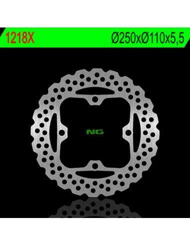 Disque de frein NG BRAKES pétale fixe - 1218X