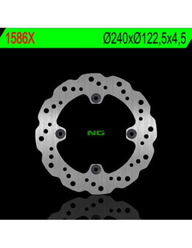 Disque de frein NG BRAKES pétale fixe - 1586X