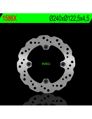 NG BRAKES Petal Fix Brake Disc - 1586X