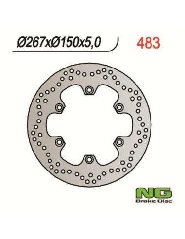 NG BRAKES Fix Brake Disc - 483