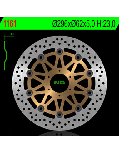 Disque de frein NG BRAKES flottant - 1161G