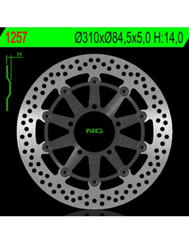 NG BRAKES Fix Brake Disc - 1247