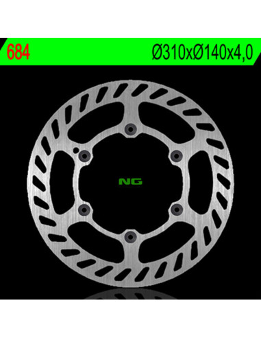 NG BRAKES Fix Brake Disc - 684