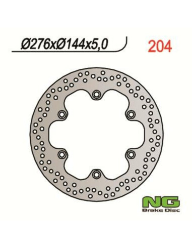 NG BRAKES Fix Brake Disc - 204