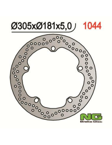 NG BRAKES Fix Brake Disc - 1044