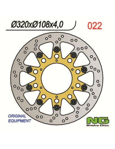 Disque de frein NG BRAKES flottant - 022