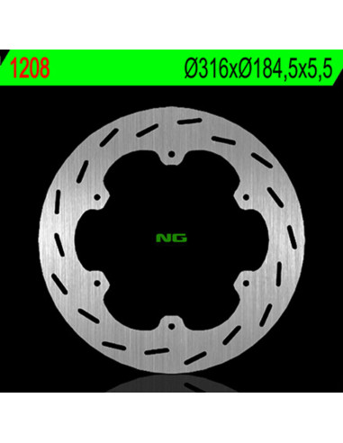 NG BRAKES Fix Brake Disc - 1208