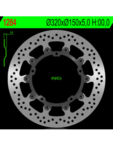 NG BRAKES Floating brake disc - 1284