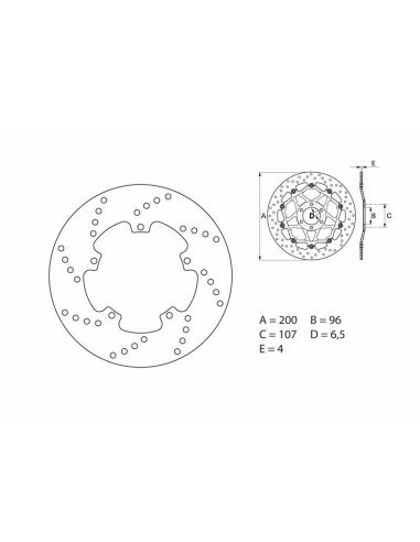 BREMBO Oro Fix Brake Disc - 68B40722