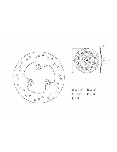 BREMBO Oro Fix Brake Disc - 68B40715