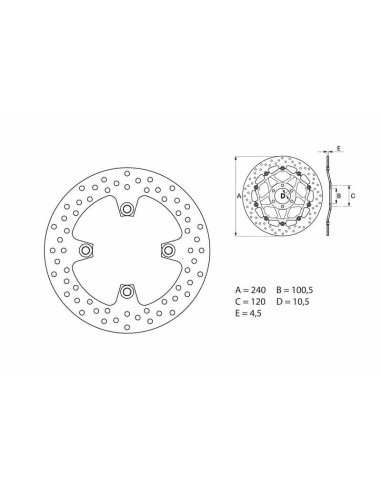 BREMBO Oro Fix Brake Disc - 68B40779