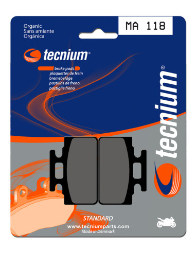 TECNIUM Street Organic Brake pads - MA118