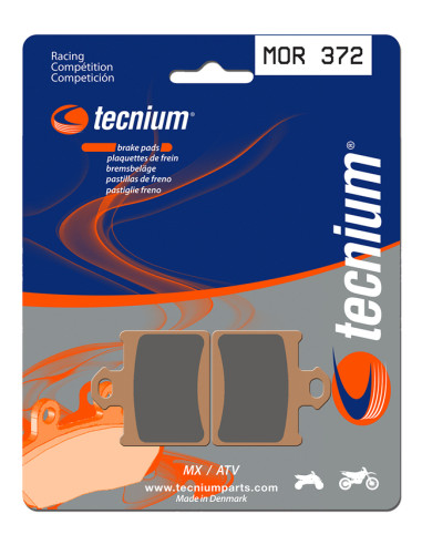 TECNIUM Racing MX/ATV Sintered Metal Brake pads - MOR372