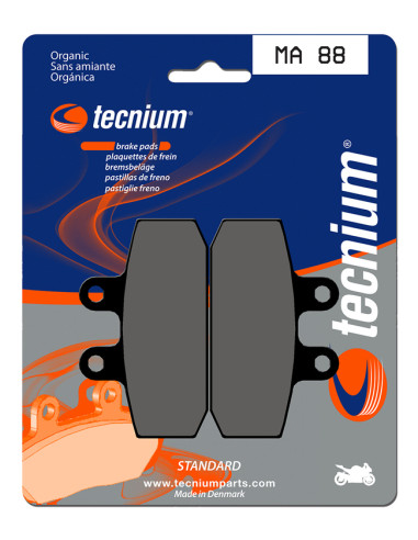 TECNIUM Street Organic Brake pads - MA88