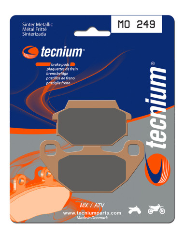 Plaquettes de frein TECNIUM MX/Quad métal fritté - MO249