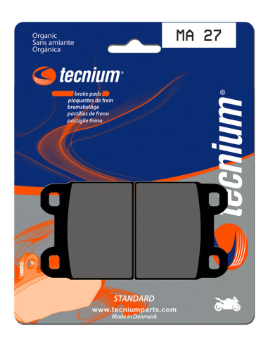 TECNIUM Street Organic Brake pads - MA27