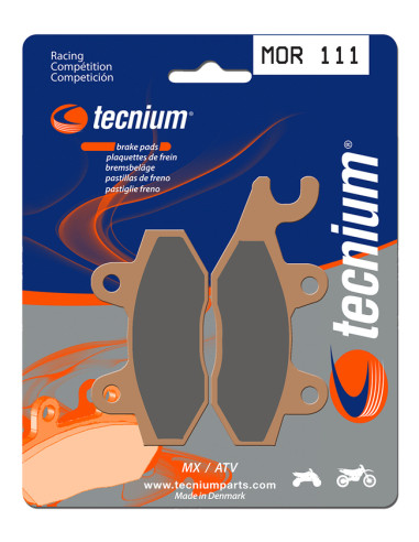 TECNIUM Racing MX/ATV Sintered Metal Brake pads - MOR111