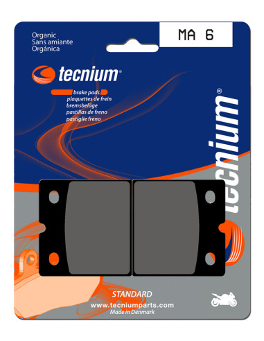 TECNIUM Street Organic Brake pads - MA6