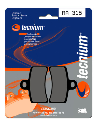 TECNIUM Street Organic Brake pads - MA315