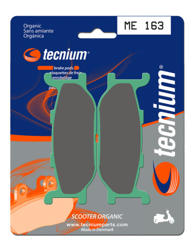 Plaquettes de frein TECNIUM Scooter organique - ME163