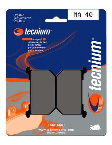 TECNIUM Street Organic Brake pads - MA40