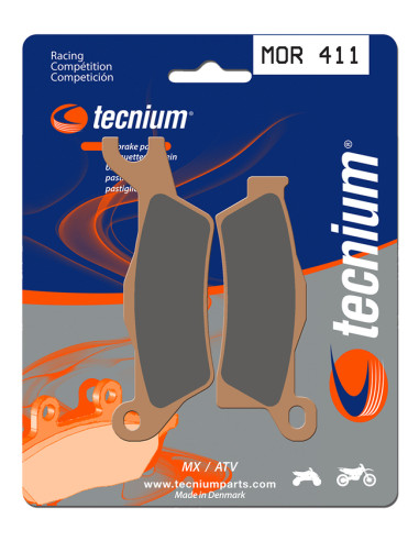 TECNIUM Racing MX/ATV Sintered Metal Brake pads - MOR411