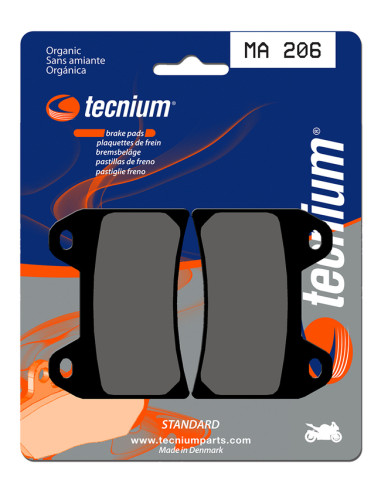 TECNIUM Street Organic Brake pads - MA206