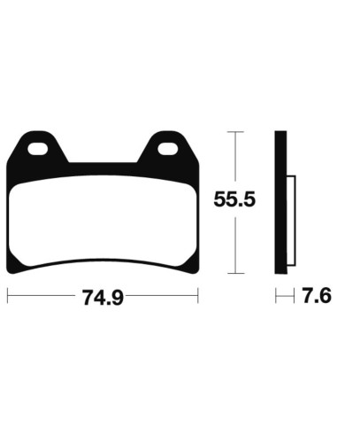 Plaquettes de frein TECNIUM Scooter organique - ME277