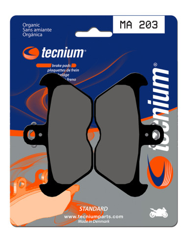 TECNIUM Street Organic Brake pads - MA203