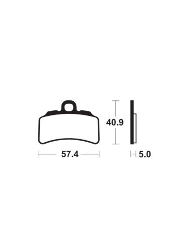 TECNIUM MX/ATV Sintered Metal Brake pads - MOR463