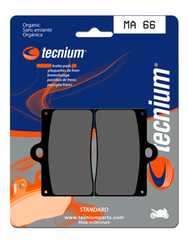 TECNIUM Street Organic Brake pads - MA66