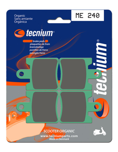 TECNIUM Scooter Organic Brake pads - ME240