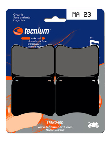 TECNIUM Street Organic Brake pads - MA23