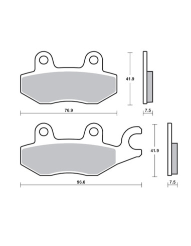 TECNIUM Professional Racing Sintered Metal Brake pads - MSR455